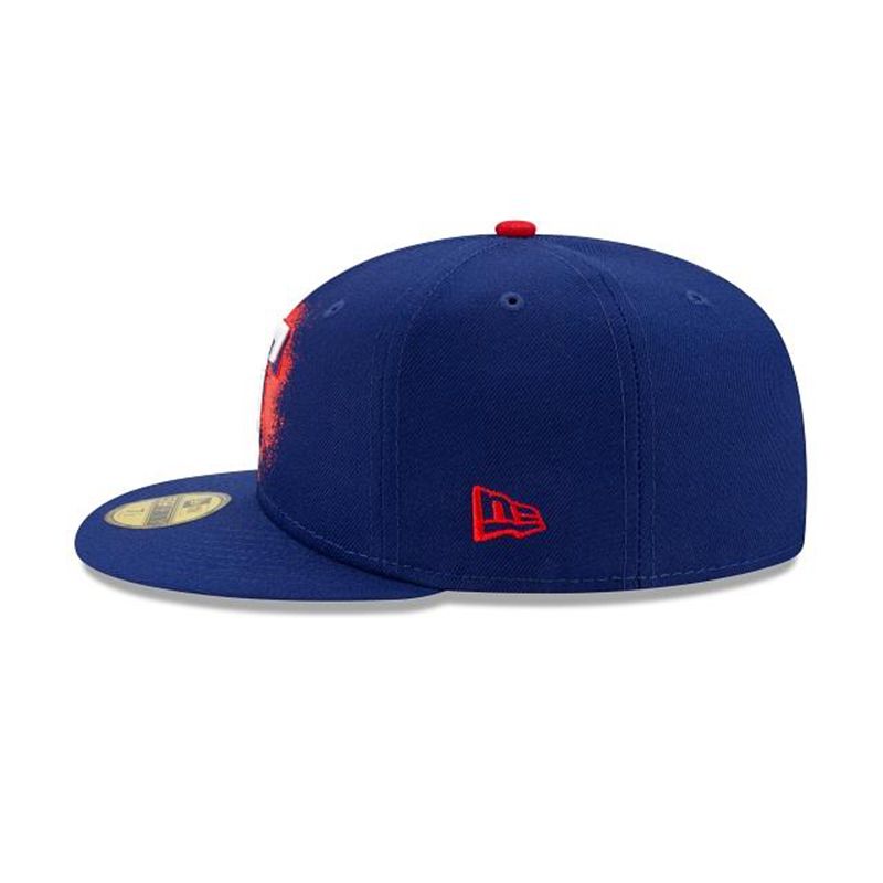 Cappello New Era Blu Uomo Outlet - Texas Rangers MLB Drip Front 59FIFTY ...